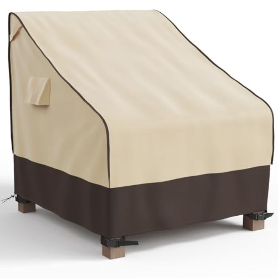 Outdoor Furniture Heavy - パティオチェアカバー 防水、紫外線耐性のある屋外芝生パティオ家具保護カバー、高耐久オックスフォード布防風ガーメントカバー