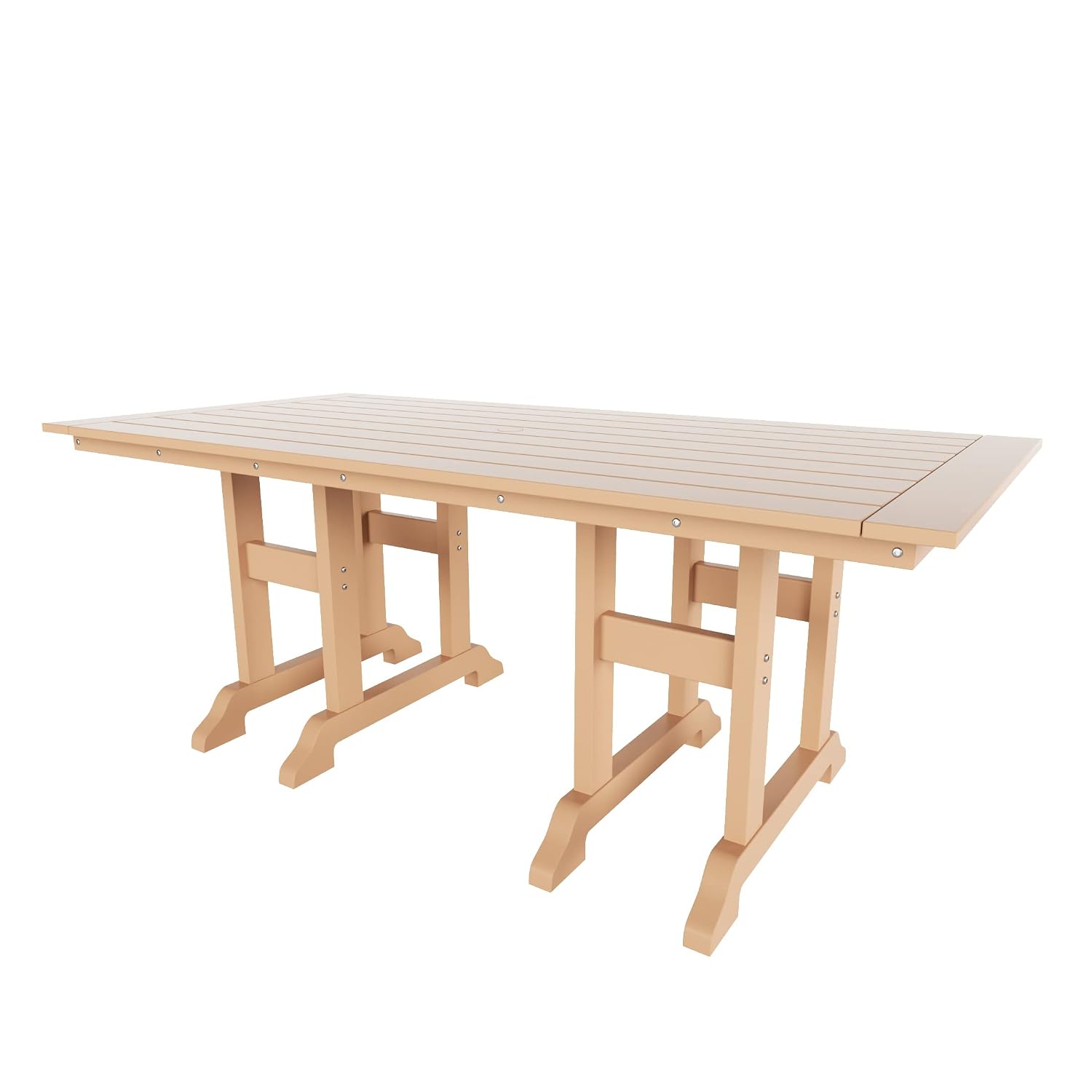 Outdoor Furniture Teak - 71インチ屋外パティオダイニングテーブル、チーク材製、耐候性ガーデン家具、カスタマイズ可能