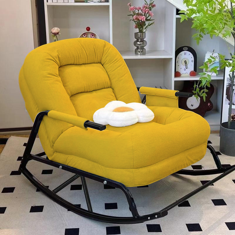 Outdoor Furniture Bali Style - 軽量高級レイジーロッキングチェア、ソファラウンジチェア、屋外レジャーロッキングチェア、厚手ソファチェア、調節可能な背もたれチェア