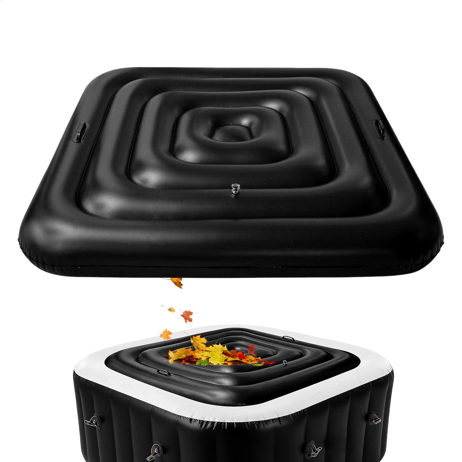 Inflatable Hot Tub - インフレータブル浴槽カバー省エネ軽量保温ポータブル蓋正方形ホットタブ保温カバー浴室浴槽水用