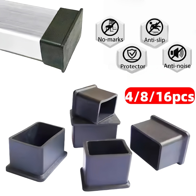 Outdoor Furniture Leg Protectors - 4/8/16個入り PVC製 椅子脚キャップ 家具脚カバー ソックス テーブルパイププラグ