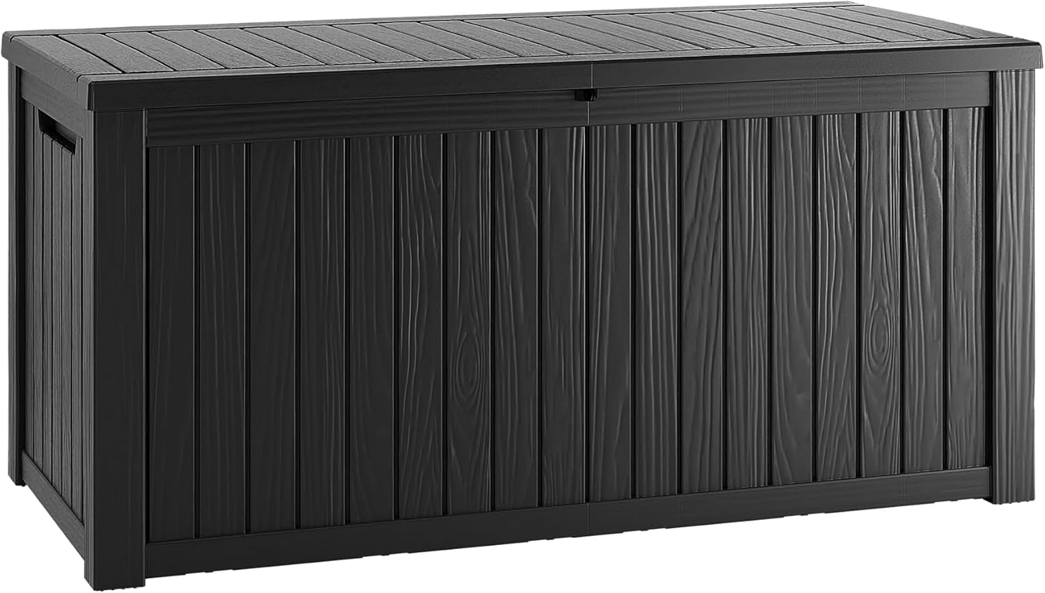 Garden Storage Box - 150ガロンのロック可能な樹脂製デッキボックス、防水・UV耐性のある屋外収納ボックス、屋外クッション収納、庭用
