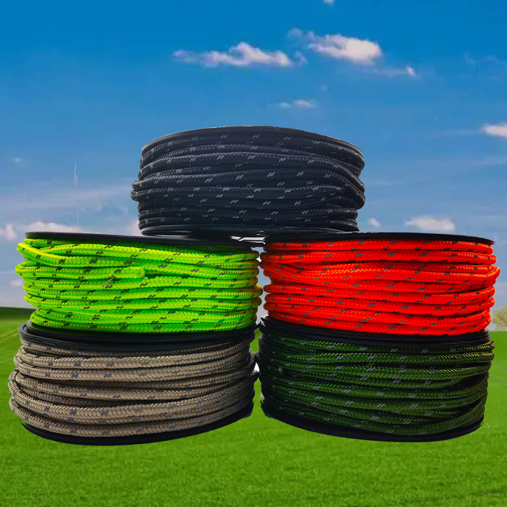 Outdoor Furniture Rope - 30 メートル反射パラコード 6 ミリメートルパラシュートコード屋外キャンプサバイバルロープ耐久性のある傘テントストラップ物干しロープ