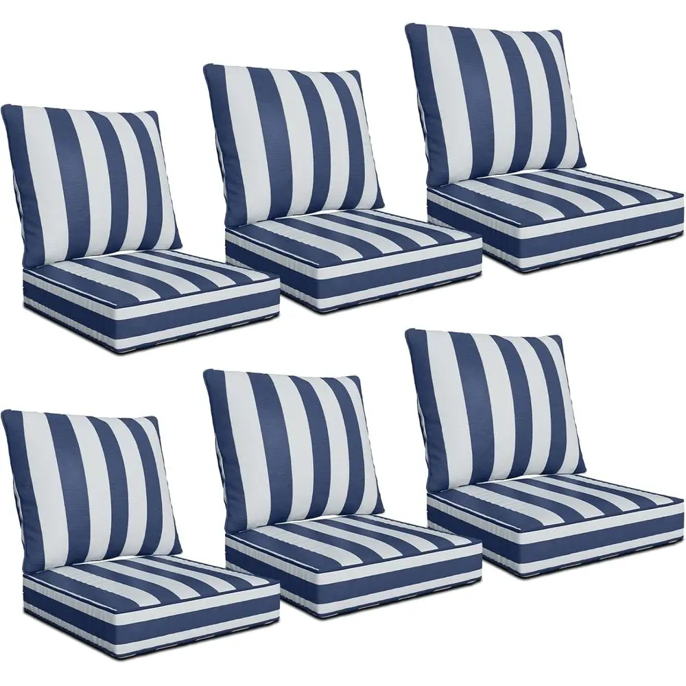 Outdoor Furniture Cushions 24 X 24 - 24 x 24 x 6インチの屋外用ディープシートクッションセット -