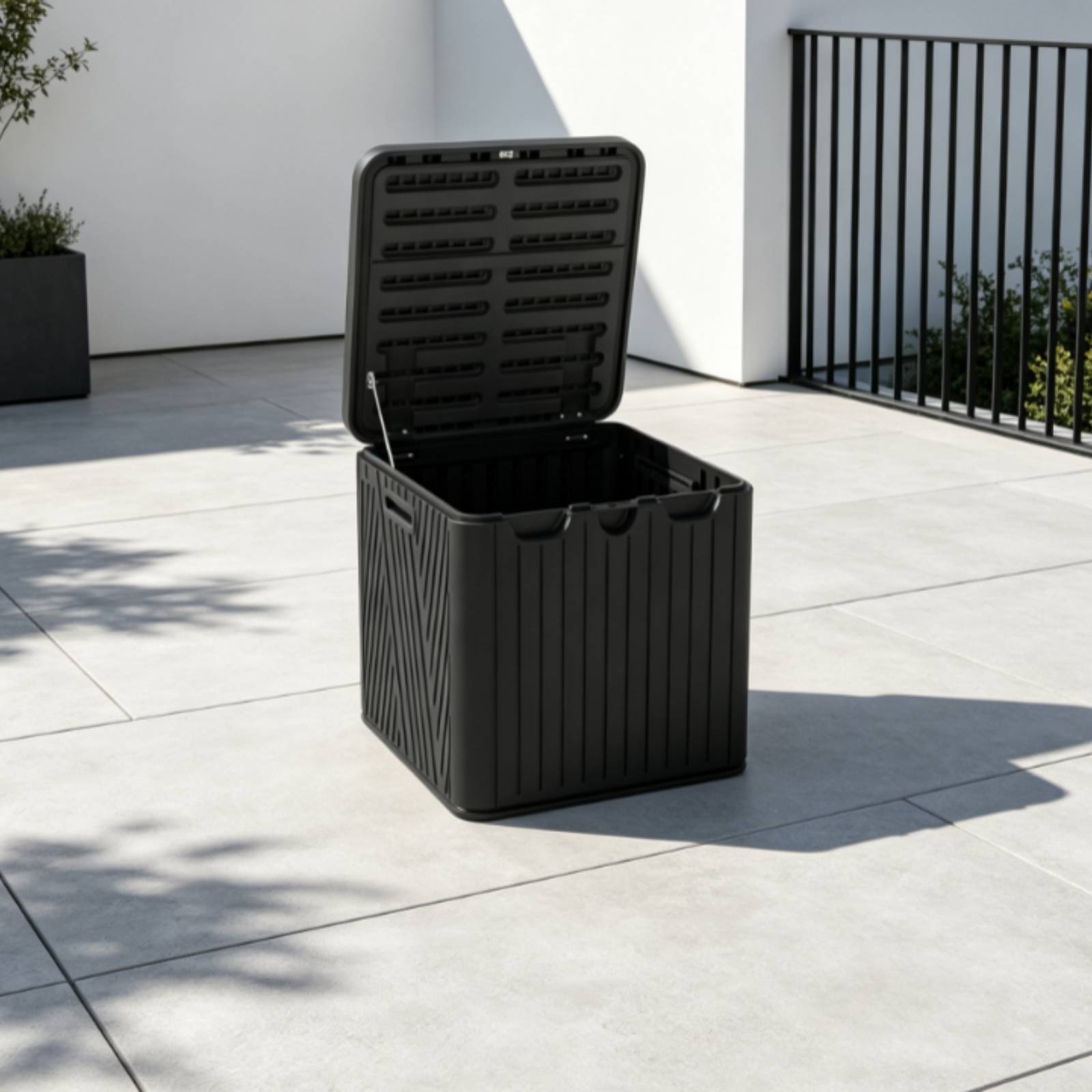 Garden Storage Box - 屋外収納ボックス 耐候性収納ボックス ヒンジ付き蓋付き 耐候性の高い頑丈なボックス 家主、プールサイド、庭用