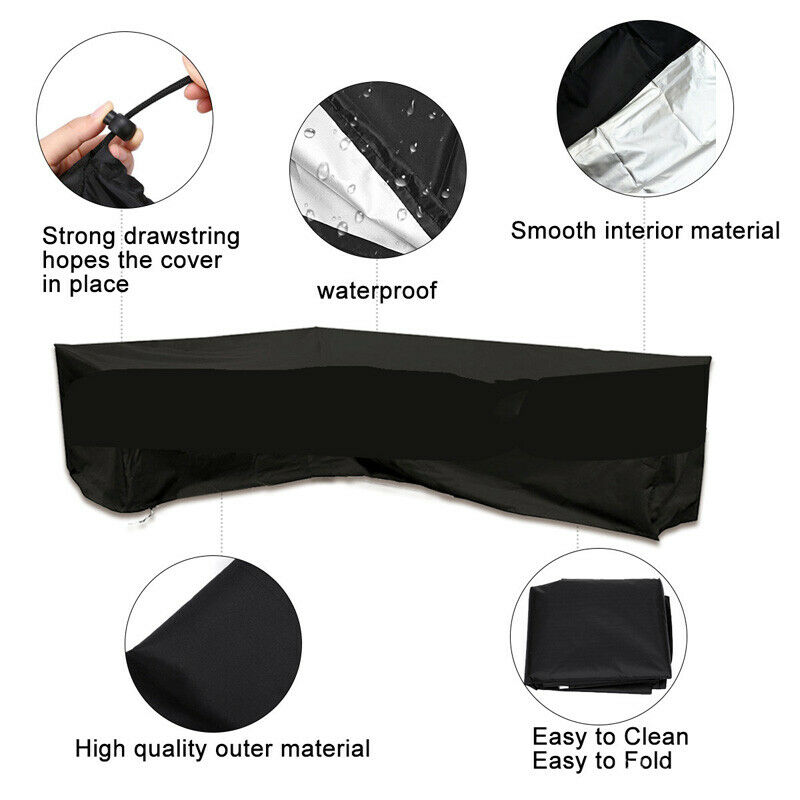 L字型家具防水カバー屋外ガーデンパティオ籐製ソファ防塵V字型 - Outdoor Furniture Weatherproof のレビューと価格