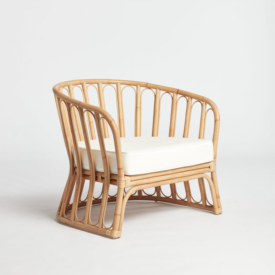 ラタンラウンジチェアソファシングルチェア屋外用ウィッカーナチ - Outdoor Furniture Rattan のレビューと価格