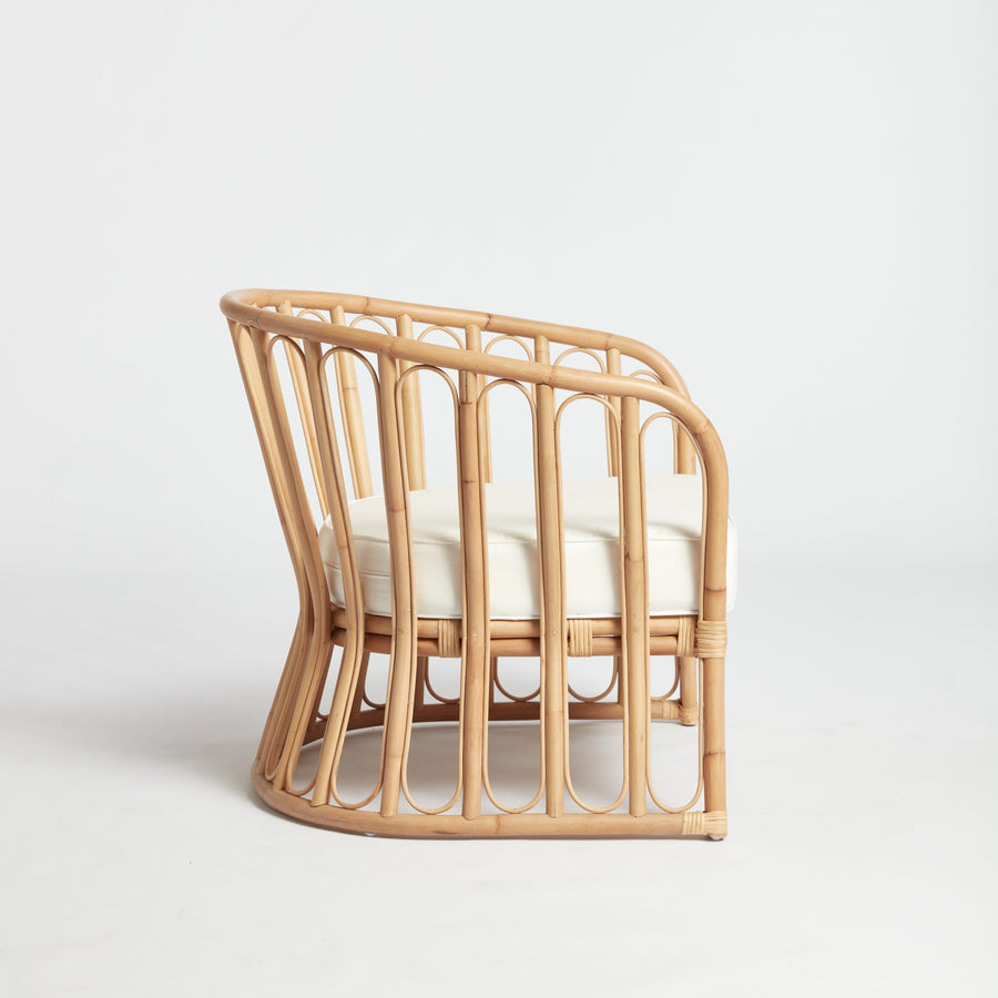 ラタンラウンジチェアソファシングルチェア屋外用ウィッカーナチ - Outdoor Furniture Rattan のレビューと価格