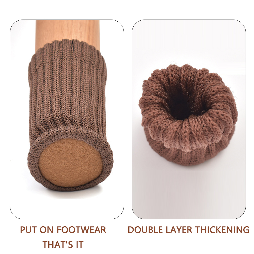 16/24 個椅子脚ソックスニット家具足フロアプロテクター滑 - Outdoor Furniture Leg Protectors のレビューと価格