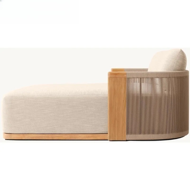 パティオチーク製シェーズロングデイベッド耐候性屋外ベッドヴィ - Outdoor Furniture Teak のレビューと価格
