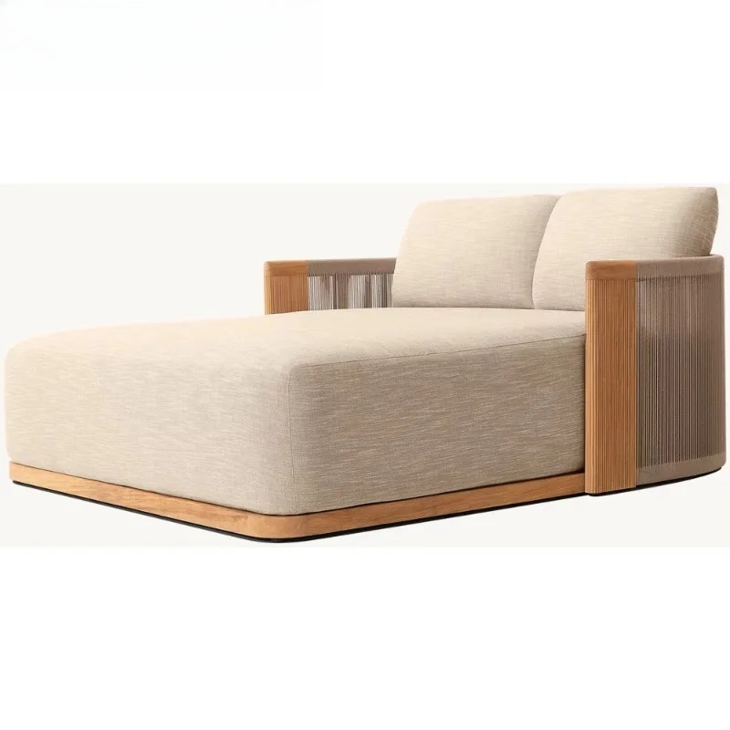 パティオチーク製シェーズロングデイベッド耐候性屋外ベッドヴィ - Outdoor Furniture Teak のレビューと価格