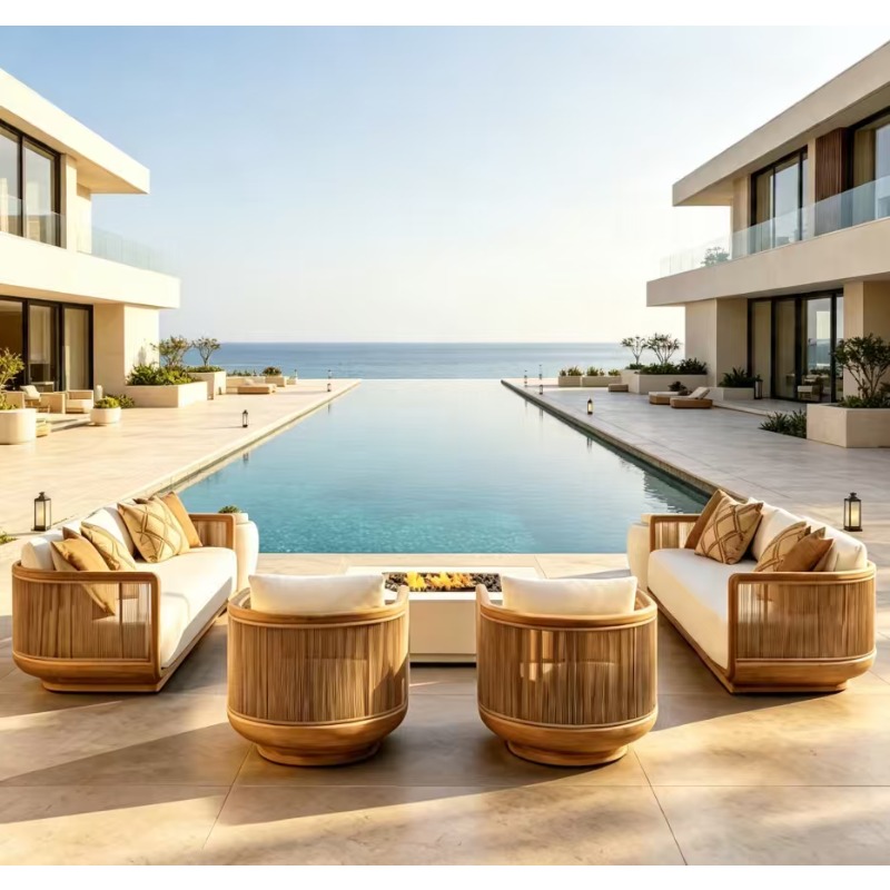 パティオチーク製シェーズロングデイベッド耐候性屋外ベッドヴィ - Outdoor Furniture Teak のレビューと価格