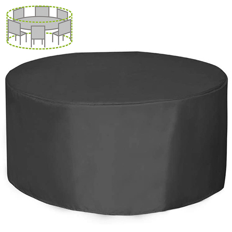 12 サイズラウンド家具カバー 210D 高耐久パティオ家具 - Outdoor Furniture Heavy のレビューと価格