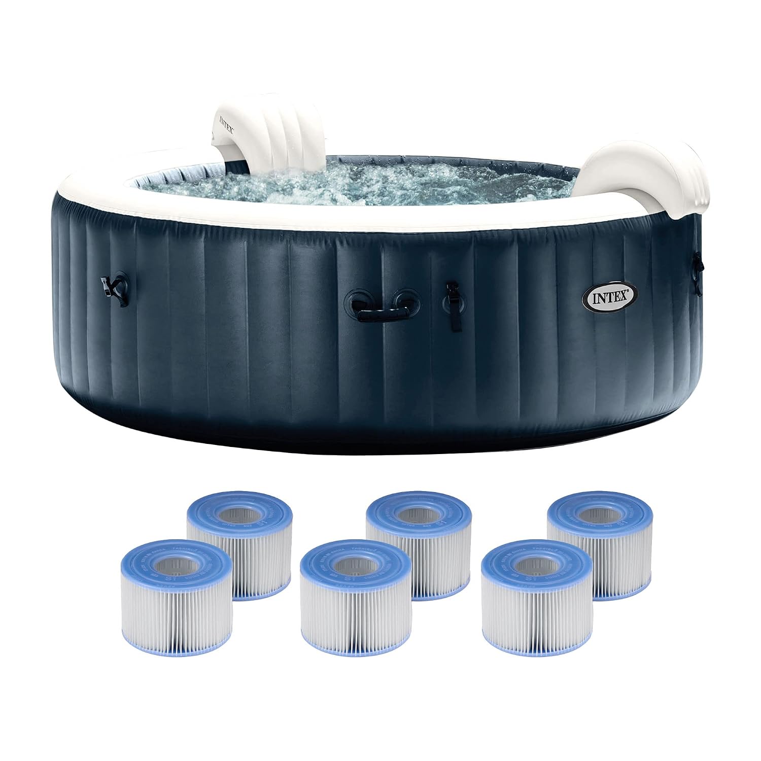 PureSpa Plus 6人用ポータブルインフレータブルホ - Inflatable Hot Tub のレビューと価格
