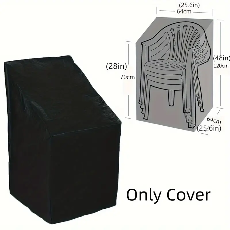 頑丈な積み重ね可能な椅子カバー、防水防塵耐雨、屋外ガーデンパ - Outdoor Furniture Weatherproof のレビューと価格