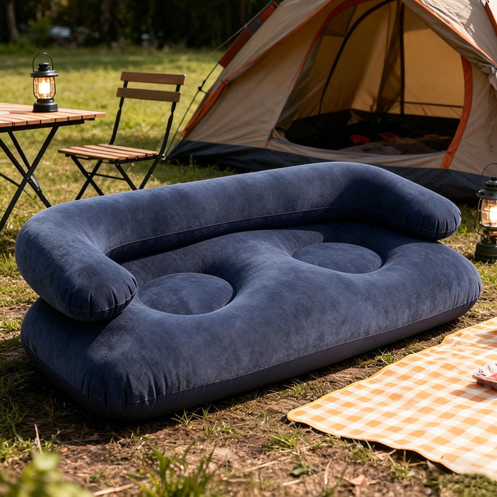 ダブルインフレータブルエアソファ2人掛けレイジーカウチヘビー - Outdoor Furniture Heavy のレビューと価格