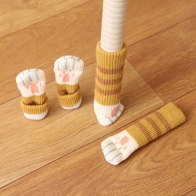 4 ピース/セット創造性猫の足テーブルフットソックス椅子脚カ - Outdoor Furniture Leg Protectors のレビューと価格