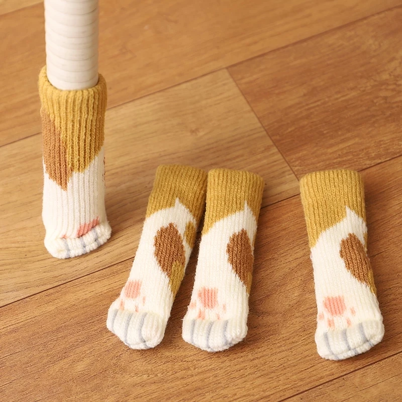 4 ピース/セット創造性猫の足テーブルフットソックス椅子脚カ - Outdoor Furniture Leg Protectors のレビューと価格