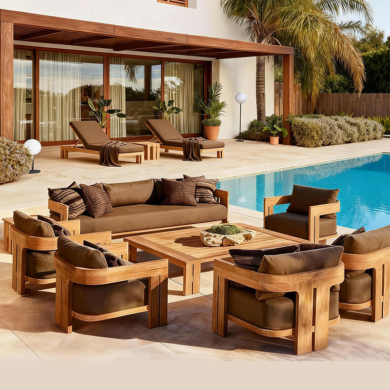 屋外用チーク材ソファセット 2026 |   高級ガーデンパ - Outdoor Furniture Teak のレビューと価格
