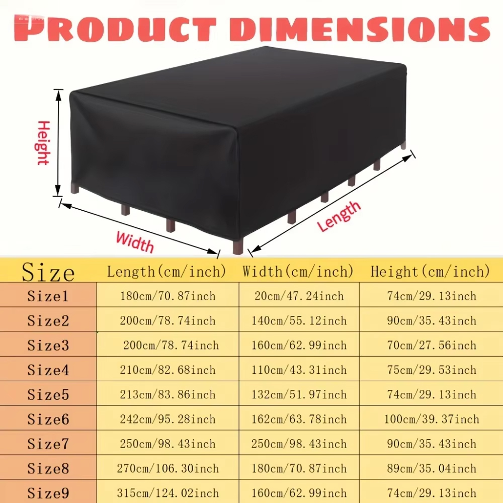 カスタムメイド 210D 防水屋外テラスガーデン家具カバー  - Outdoor Furniture Weatherproof のレビューと価格