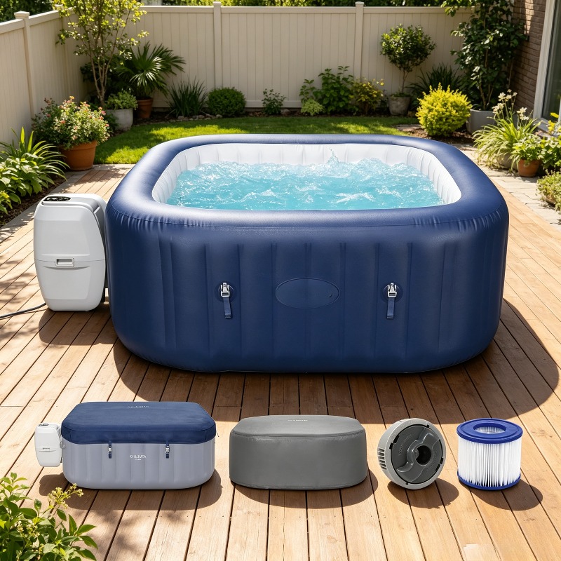 サルスパ エアジェット 4～6人用 インフレータブルホットタ - Inflatable Hot Tub のレビューと価格
