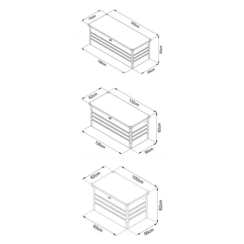 環境に優しく簡単に組み立てられる屋外収納デッキボックス、防水 - Garden Storage Box のレビューと価格