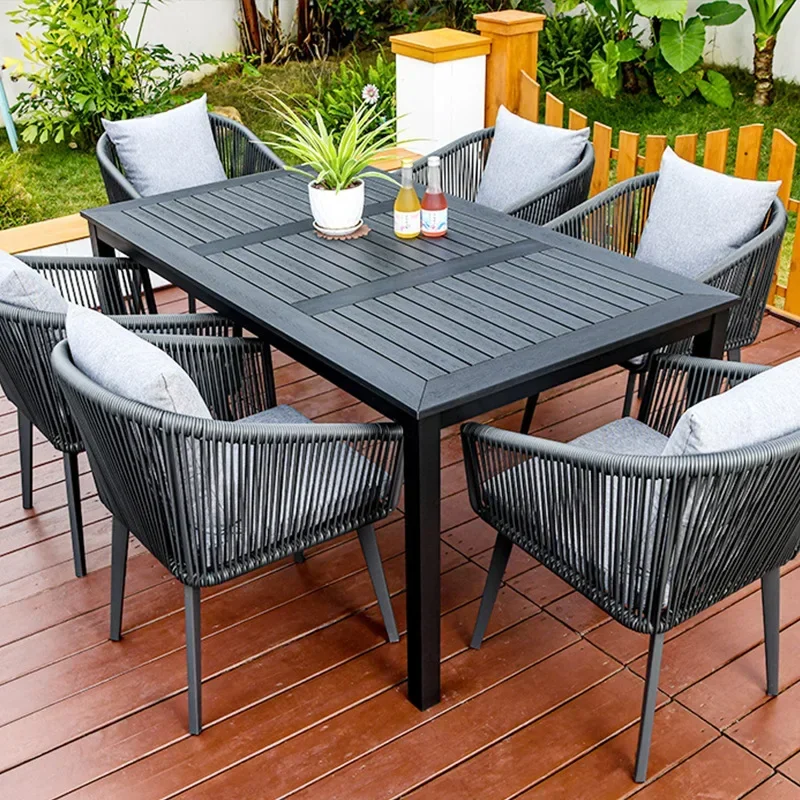 屋外家具ガーデン家具セット、屋外籐編みガーデンチェア、10人 - Outdoor Furniture Teak のレビューと価格