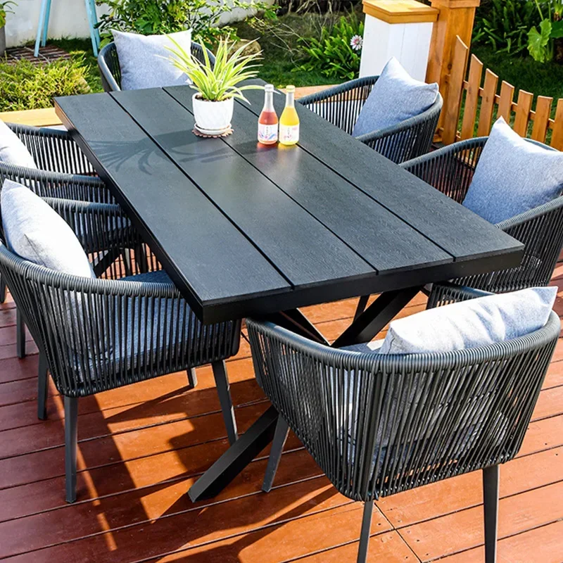 屋外家具ガーデン家具セット、屋外籐編みガーデンチェア、10人 - Outdoor Furniture Teak のレビューと価格