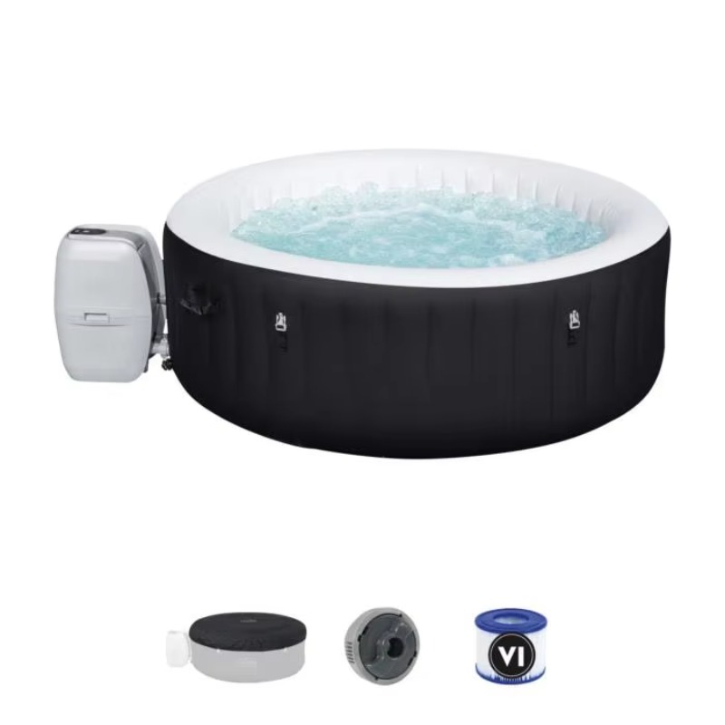 マイアミエアジェットスイムラウンドインフレータブル屋外ホット - Inflatable Hot Tub のレビューと価格