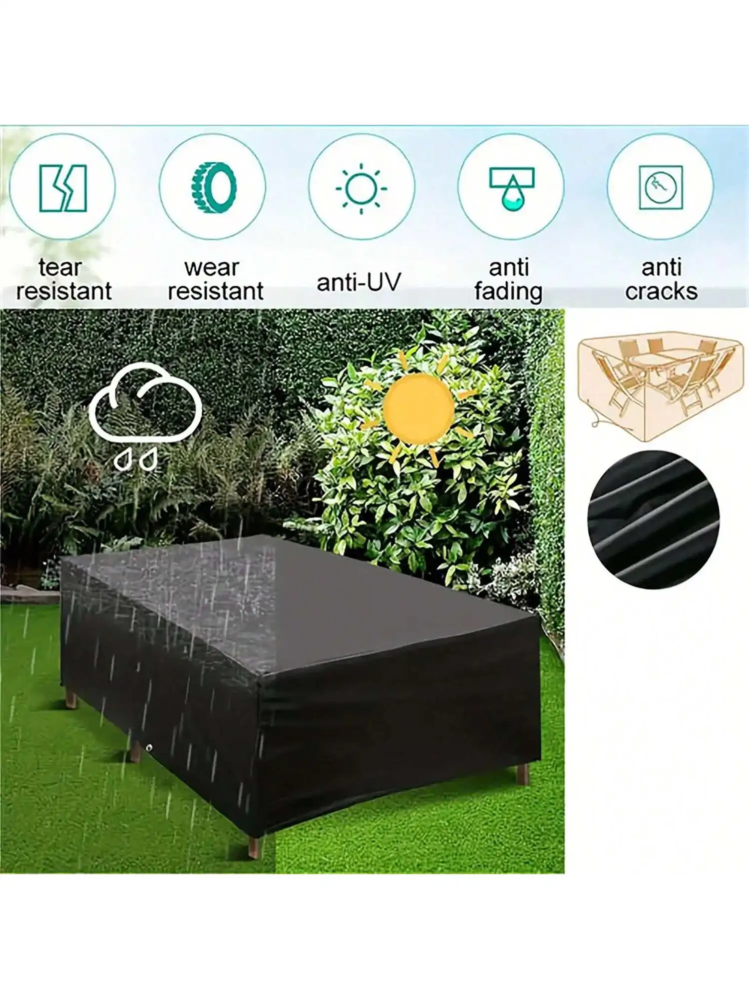 マルチサイズ屋外パティオガーデン家具防水ダストカバー椅子、ソ - Outdoor Furniture Weatherproof のレビューと価格