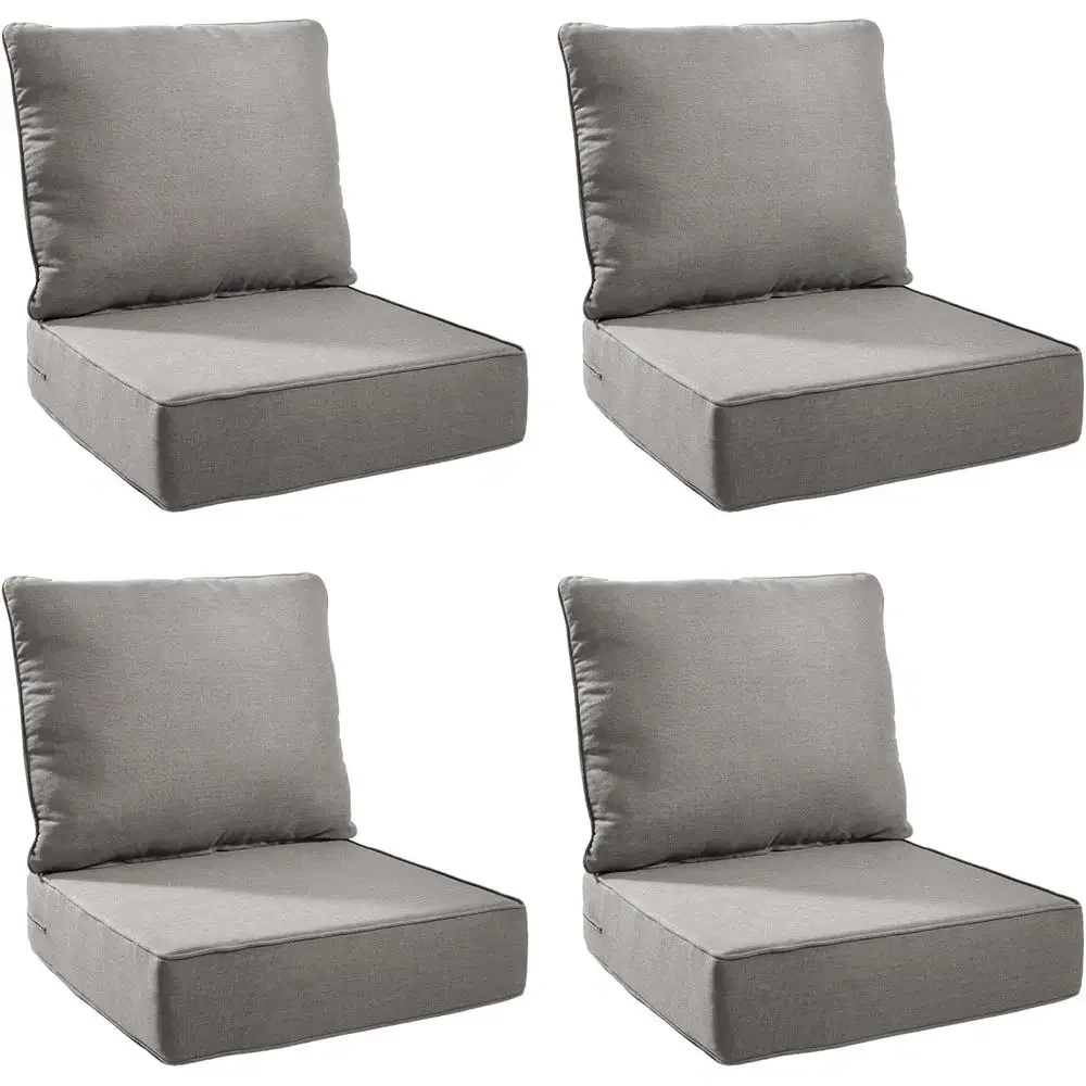 UV&耐水性アウトドアクッションセット、厚さ6の厚手フォーム - Outdoor Furniture Cushions 24 X 24 のレビューと価格