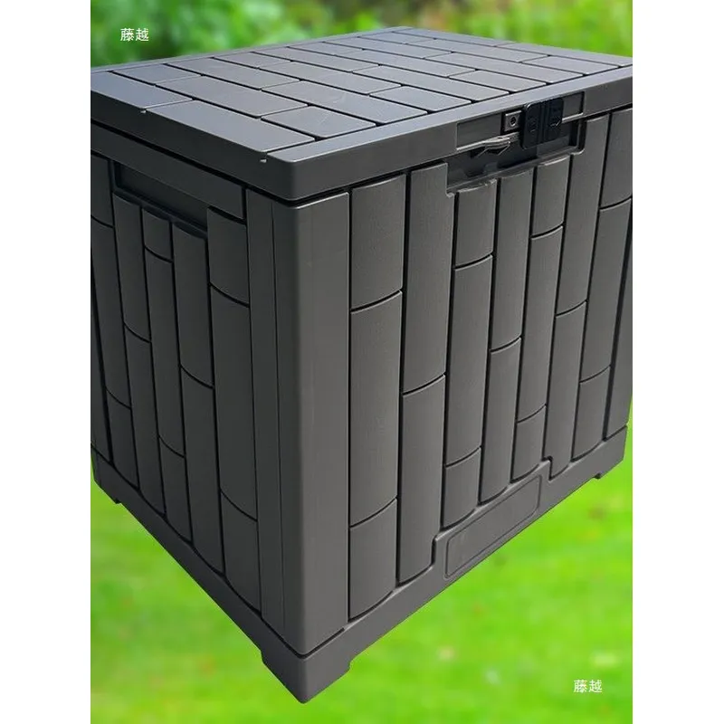 屋外収納キャビネット耐候性ガーデンツールロッカー日よけ付き中 - Garden Storage Box のレビューと価格