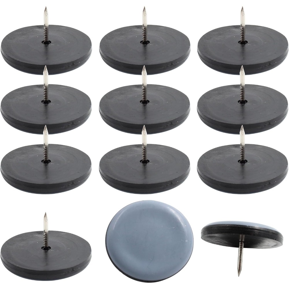 4/8/16個入り丸型家具脚パッド、ネジ＆釘留め式、テーブル - Outdoor Furniture Leg Protectors のレビューと価格