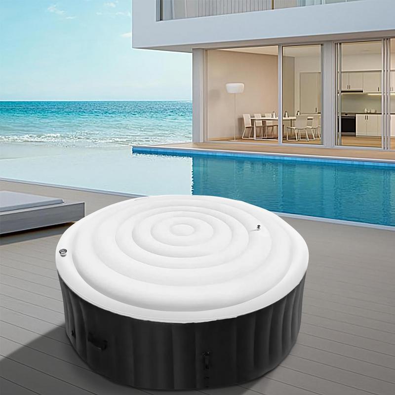 145 センチメートル直径インフレータブルカバー省エネラウン - Inflatable Hot Tub のレビューと価格