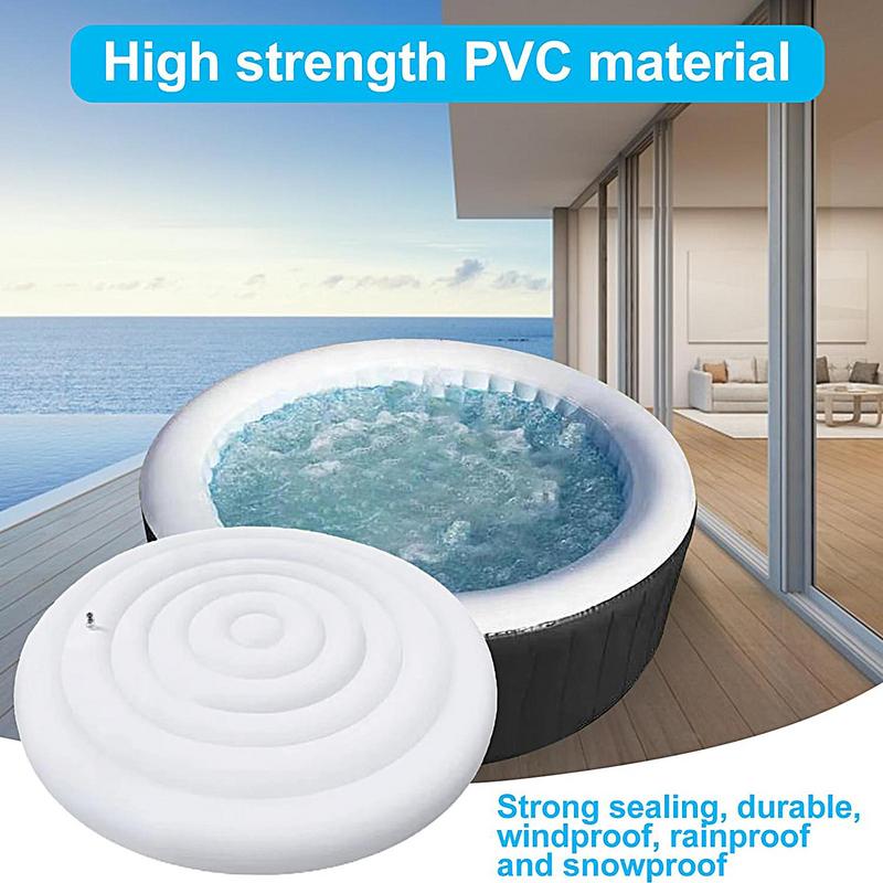 145 センチメートル直径インフレータブルカバー省エネラウン - Inflatable Hot Tub のレビューと価格