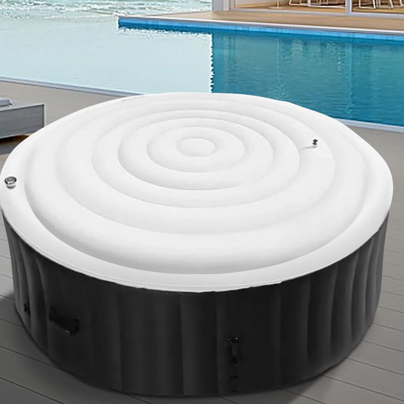 145 センチメートル直径インフレータブルカバー省エネラウン - Inflatable Hot Tub のレビューと価格