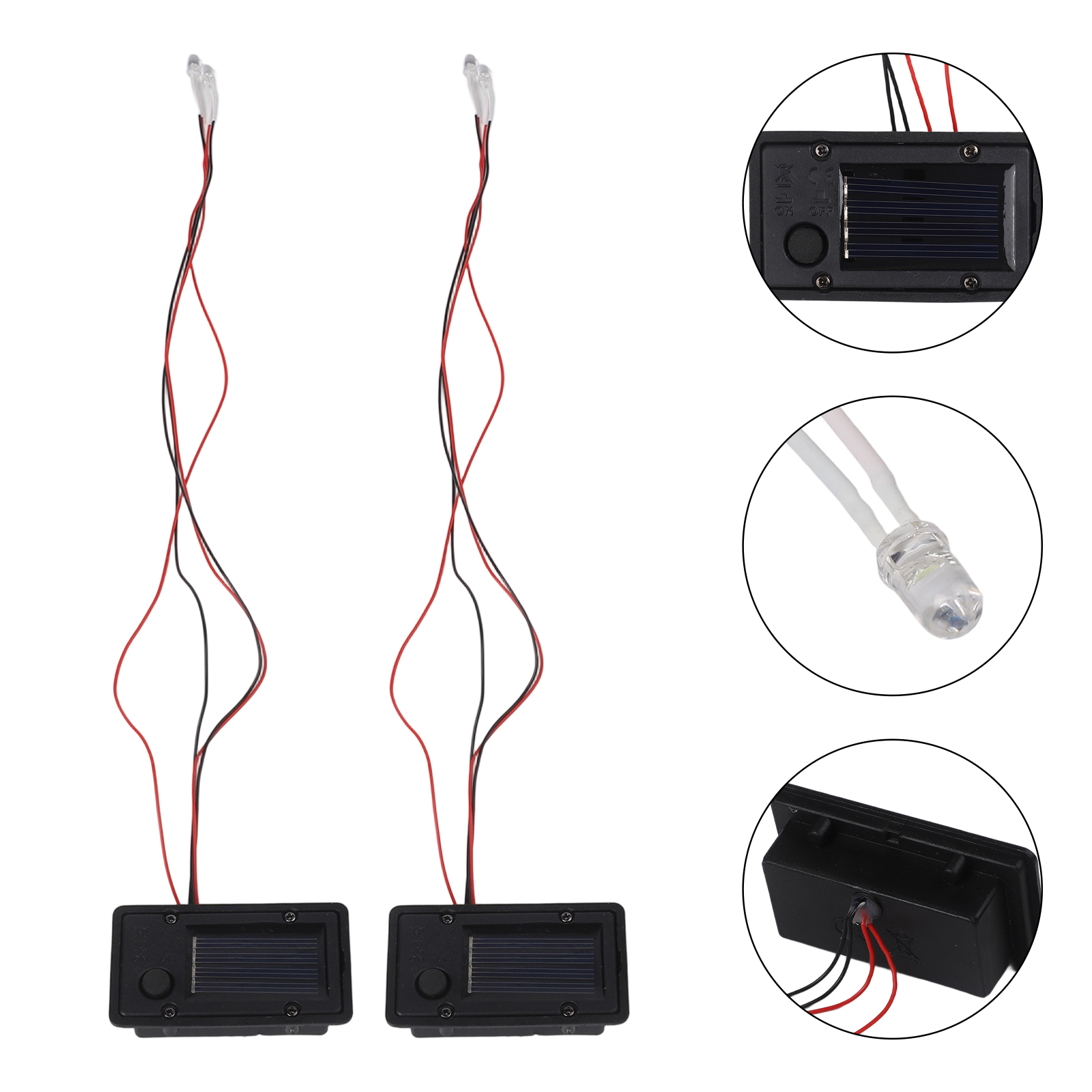 2個入りソーラーライトボックス交換用トップ、LED電球付き、 - Garden Storage Box のレビューと価格