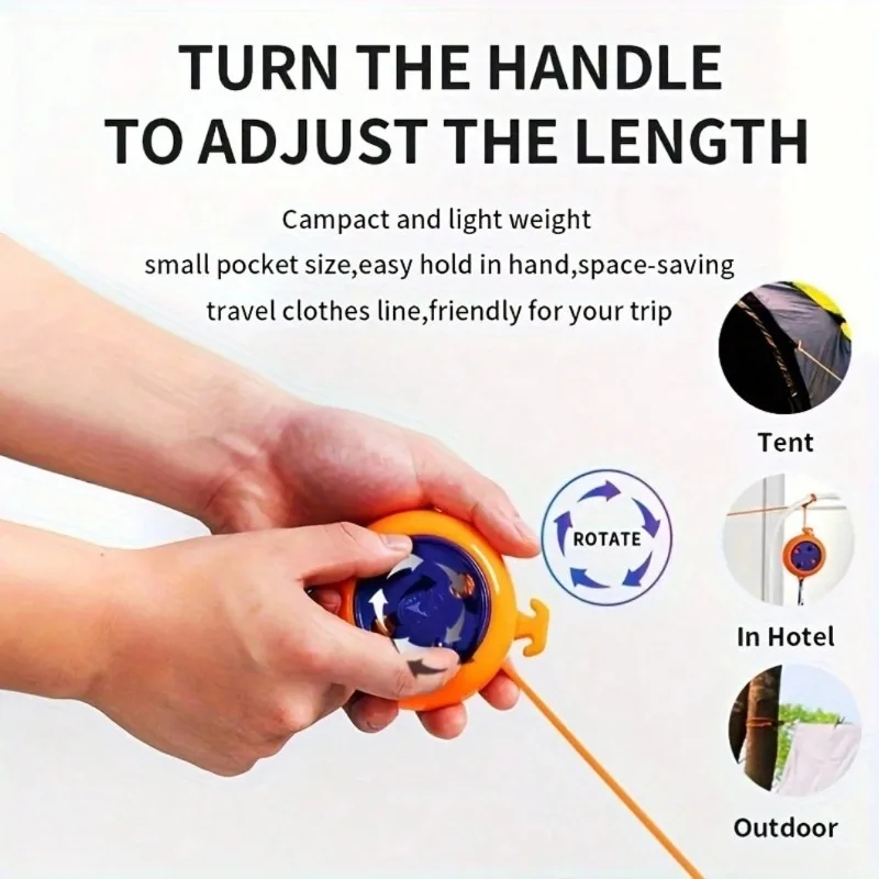 物干しロープ屋外物干しライン防風滑り止め格納式コードホテルキ - Outdoor Furniture Rope のレビューと価格