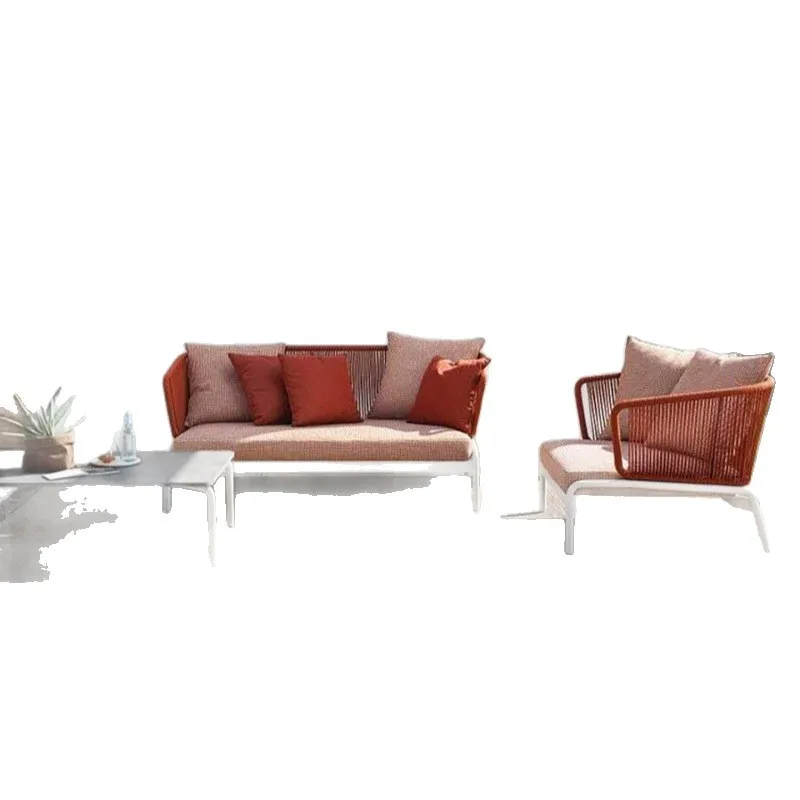 屋外ソファ中庭オープンエアバルコニーダブル籐椅子籐サンルーム - Outdoor Furniture Rattan のレビューと価格