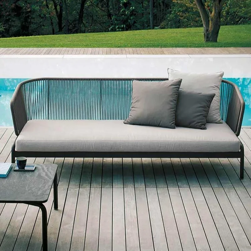 屋外ソファ中庭オープンエアバルコニーダブル籐椅子籐サンルーム - Outdoor Furniture Rattan のレビューと価格