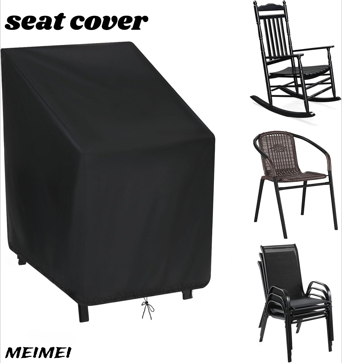 積み重ね椅子ダストカバー収納袋屋外ガーデン家具プロテクター高 - Outdoor Furniture With Storage のレビューと価格