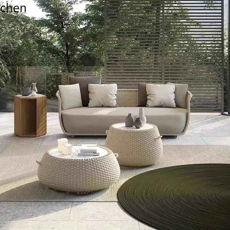 b11-7.1 屋外ソファ家具 中庭レジャー用ラタンソファ  - Outdoor Furniture Rattan のレビューと価格