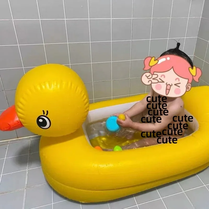 軽量PVC製カートゥーンダック型インフレータブル洗面器、家庭 - Inflatable Hot Tub のレビューと価格