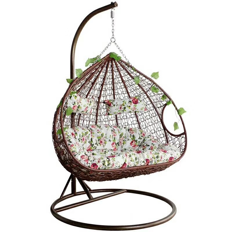 籐製のハンギングチェア、パティオ用、卵型、バリ風、屋外用家具 - Outdoor Furniture Rattan のレビューと価格