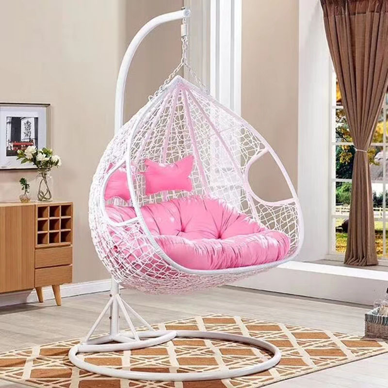 籐製のハンギングチェア、パティオ用、卵型、バリ風、屋外用家具 - Outdoor Furniture Rattan のレビューと価格