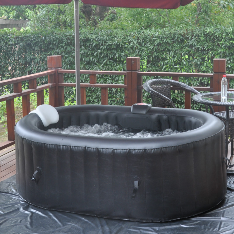 屋外用ポータブル220vインフレータブルSPAホットタブ（4 - Inflatable Hot Tub のレビューと価格
