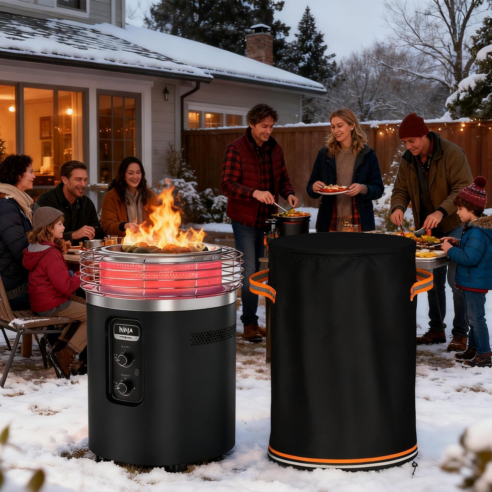 ファイヤーピットコラムカバー高耐久防水屋外家具プロテクターフ - Outdoor Furniture Heavy のレビューと価格